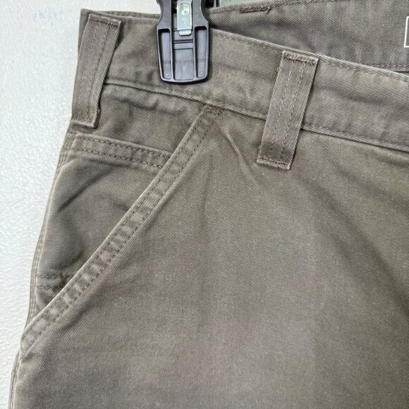 Carhartt Mens Relaxed Fit Green WorkWear Pants 34x34 Cotton Utility Canvas - Picture 8 of 13